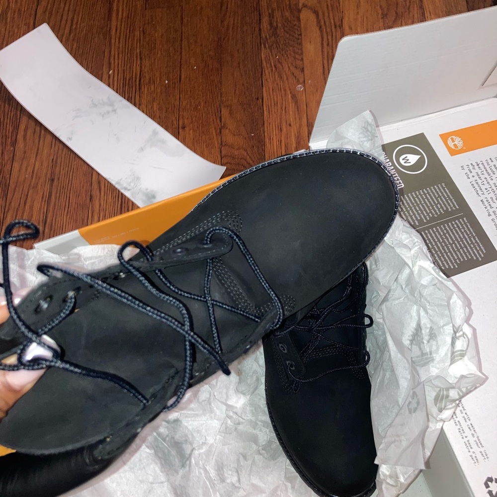 Black Timberland Construction boots